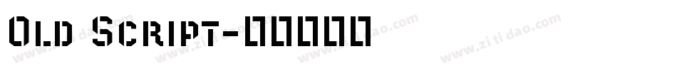 Old Script字体转换